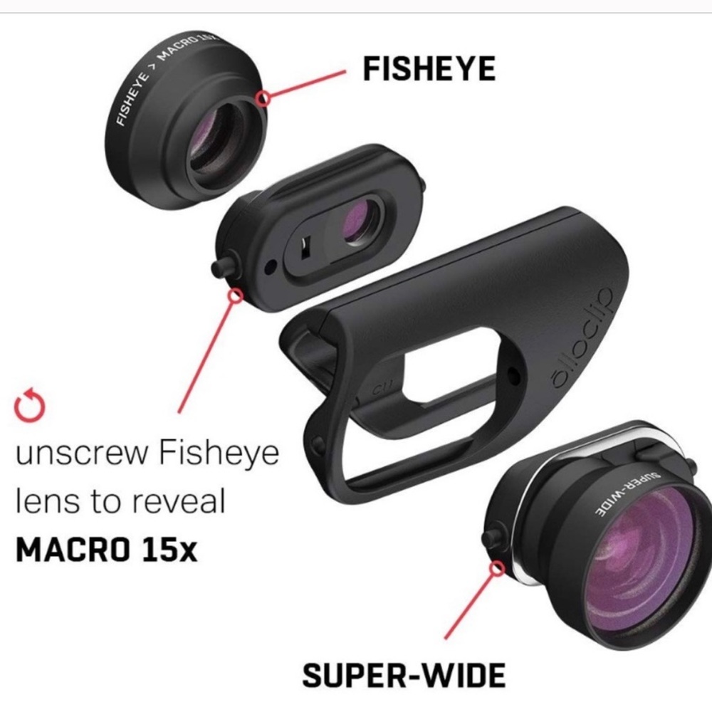 Olloclip Core Lens Set iPhone 7 (& plus) & 8. not used